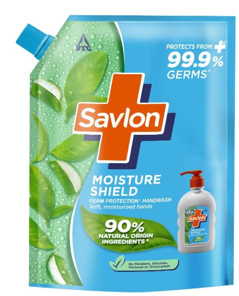 ITC Savlon Moisture Shield Germ Protection Liquid Handwash Refill Pack 1.3L | 99.9% Germ Protection